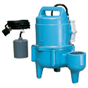Little Giant Sewage Pump, Automatic Switch, 120 GPM @ 5', Solids to 2