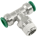 Parker Hannifin Prestolok Tube Fittings Nickel Plated Brass Push-to-Connect