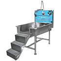 Dog Washing System with Back Room Equipment Panel